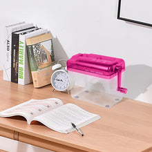 Load image into Gallery viewer, Mini Hand Shredder Portable Paper Shredder Manual Shredder Documents Paper Cutting Tool Home Office Desktop Stationery Red