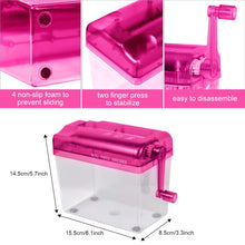 Load image into Gallery viewer, Mini Hand Shredder Portable Paper Shredder Manual Shredder Documents Paper Cutting Tool Home Office Desktop Stationery Red