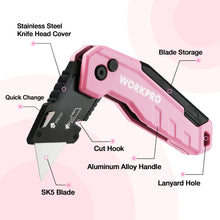 Load image into Gallery viewer, WORKPRO Folding Utility Knife