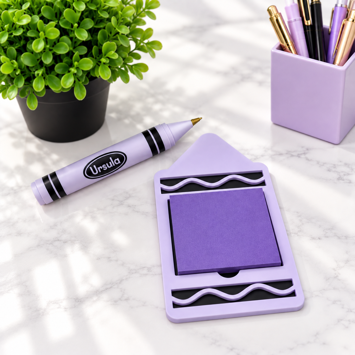 Personalized Crayon Holder with Crayon Sharpener | Custom 3D Printed Crayon Organizer | Kids Art Supply Holder | Teacher Gift