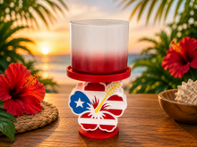 Load image into Gallery viewer, Puerto Rico Hibiscus 3-Wick Candle Holder