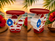 Load image into Gallery viewer, Puerto Rico Hibiscus 3-Wick Candle Holder