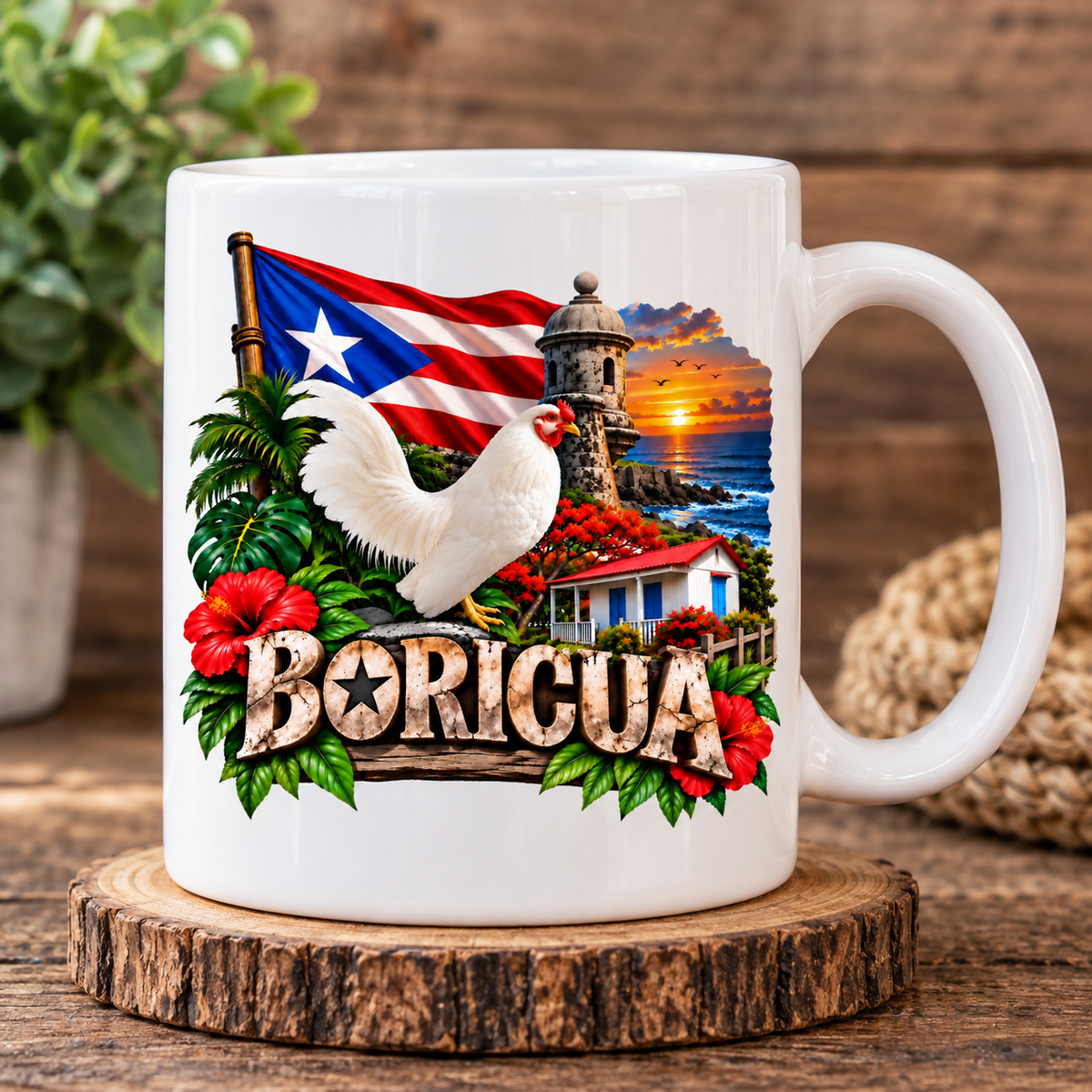 Boricua Puerto Rico Ceramic Coffee Mug