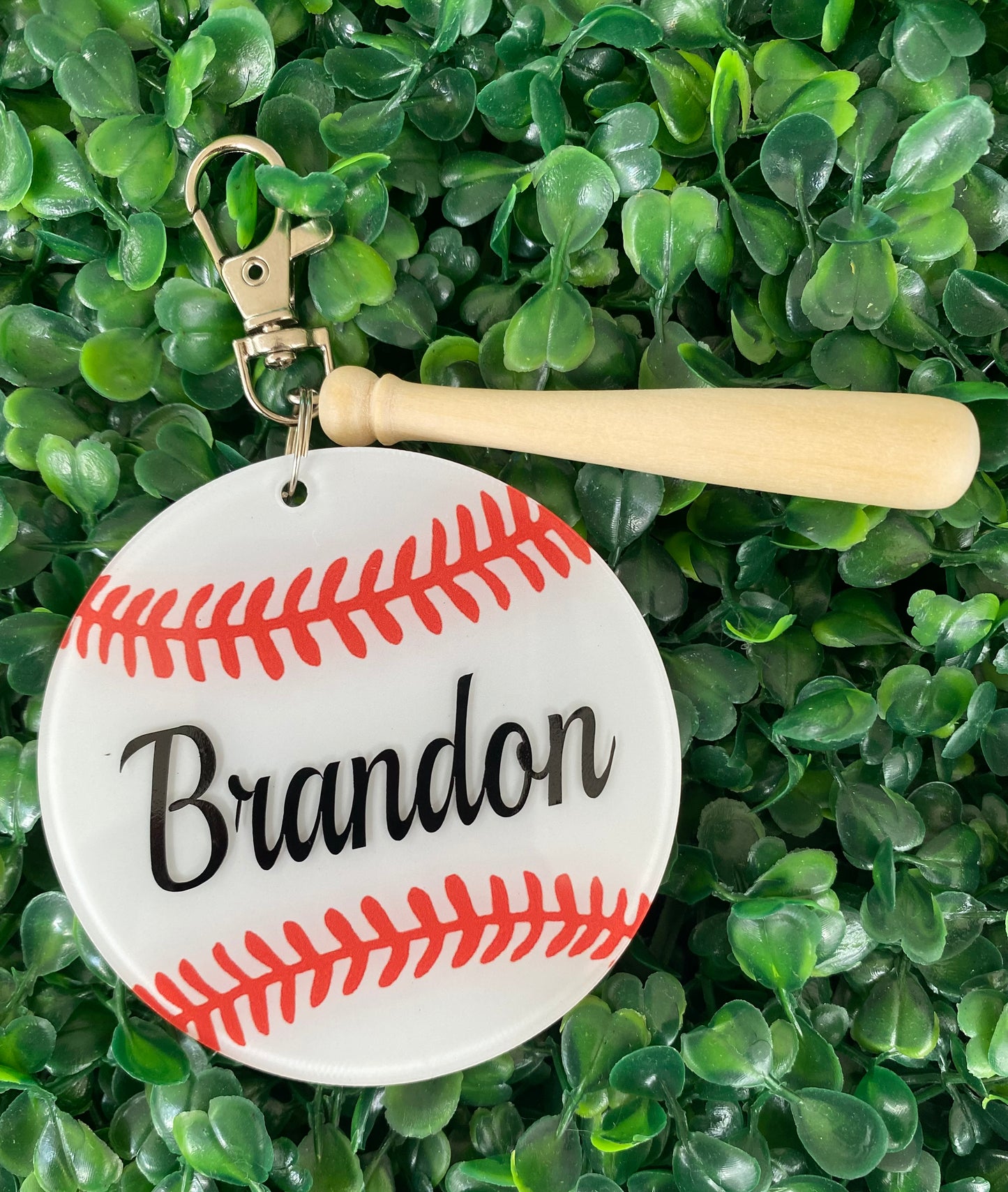 Personalized Baseball Keychain