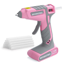 Load image into Gallery viewer, WORKPRO Pink Cordless Hot Melt Glue Gun