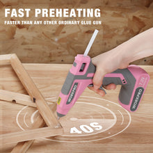 Load image into Gallery viewer, WORKPRO Pink Cordless Hot Melt Glue Gun