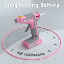 Load image into Gallery viewer, WORKPRO Pink Cordless Hot Melt Glue Gun