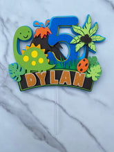 Load image into Gallery viewer, Custom Dinosaurs Cake Topper