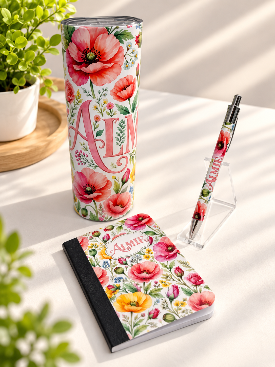 Personalized 3-Piece Tumbler Gift Set