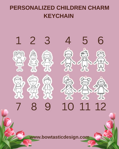 Personalized Children Charm Keychain
