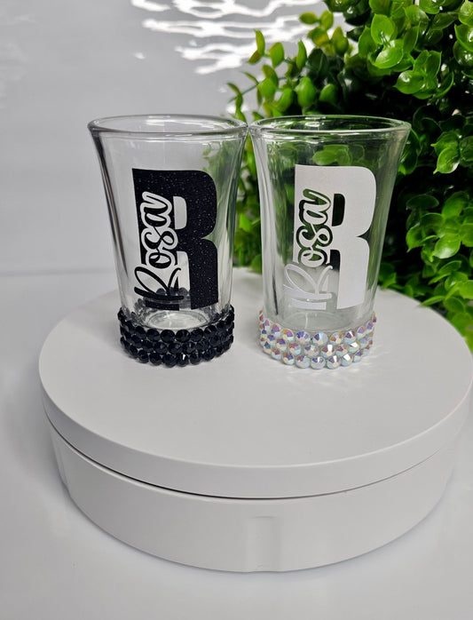 Blinged Shot Glass