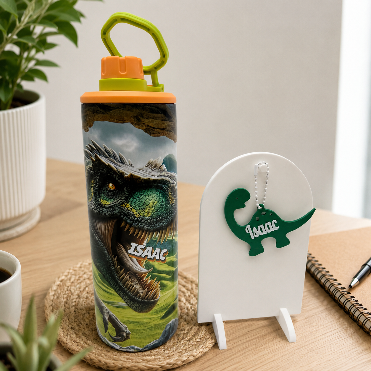 Personalized Dinosaur 20 oz Tumbler