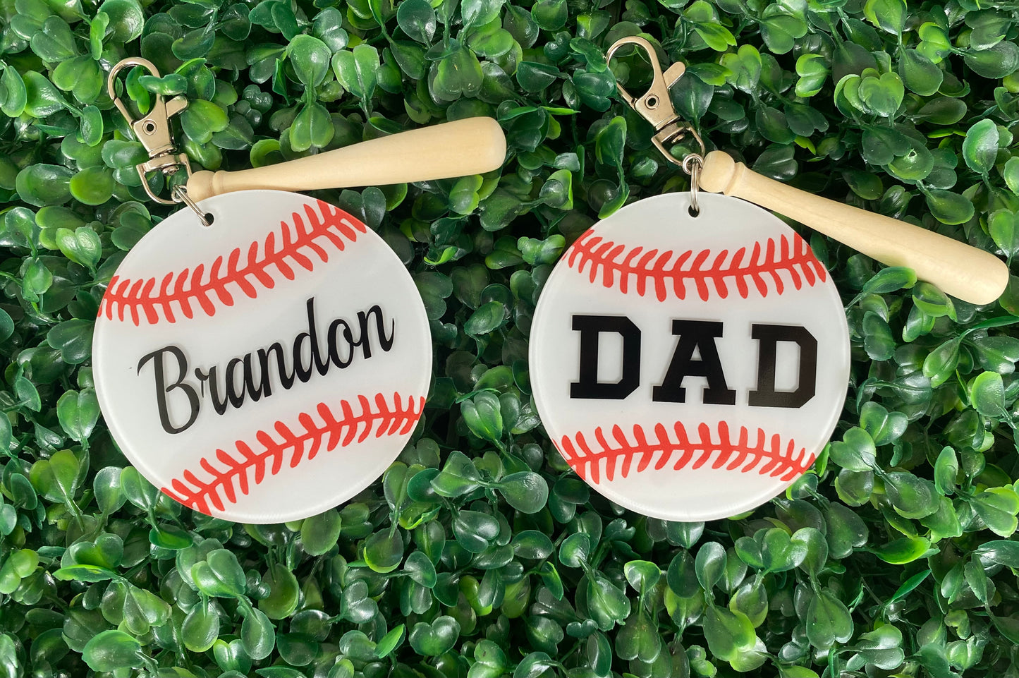 Personalized Baseball Keychain