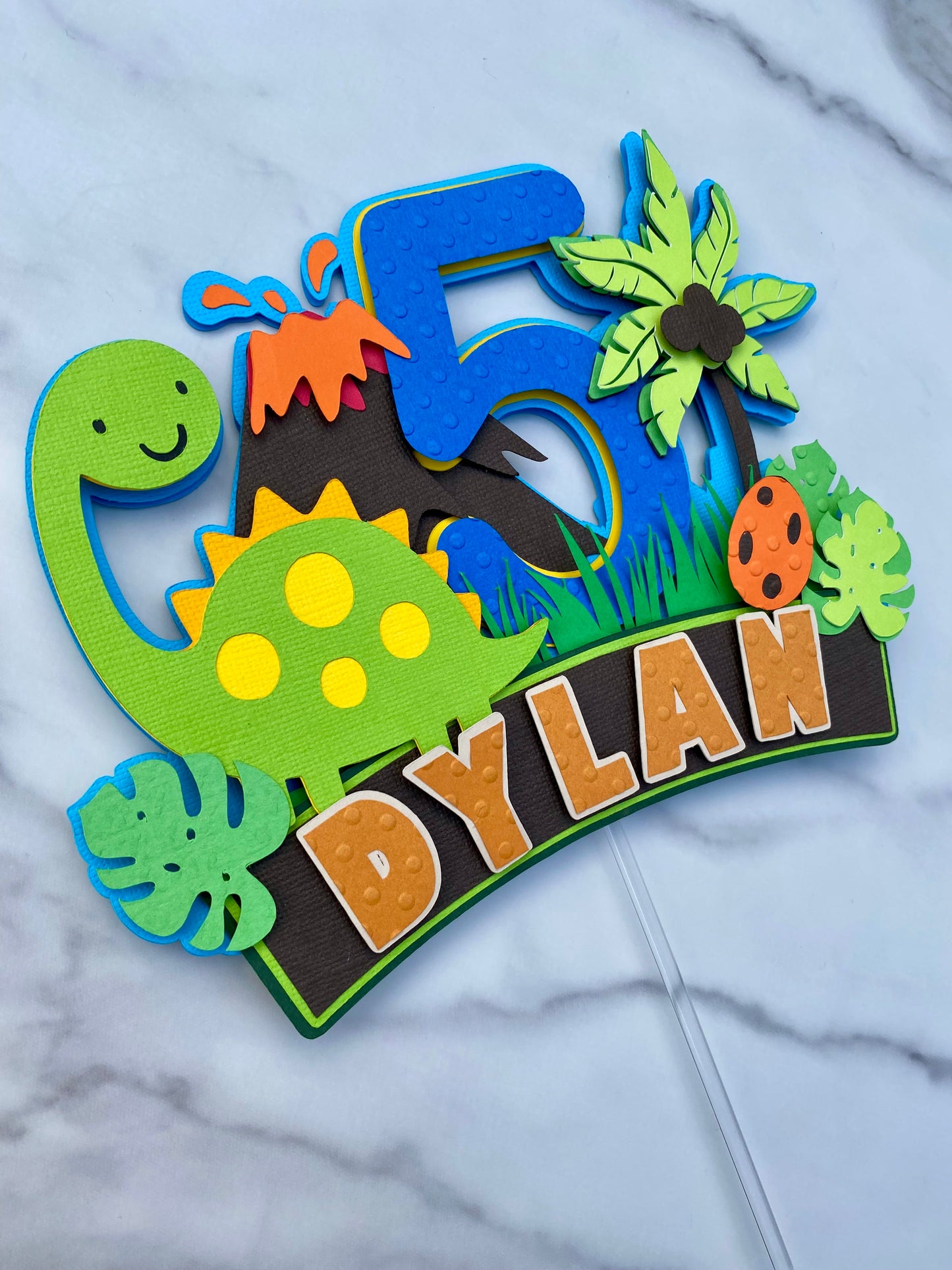Custom Dinosaurs Cake Topper
