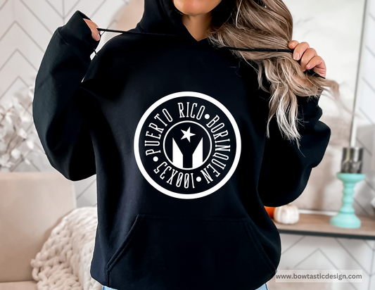 Puerto Rico. Borinquen. 100x 35 Unisex Hoodie